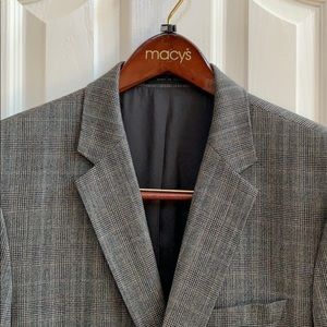 Boss 38R sport coat gray and brown